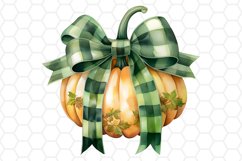 Retro Watercolor Fall Pumpkin Sublimation Cliparts