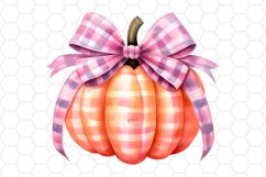 Retro Watercolor Fall Pumpkin Sublimation Cliparts