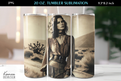 Western|Vintage Cowgirl|Free Spirit Woman|Tumbler Wrap Product Image 1