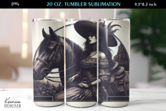 Western|Vintage Cowgirl|Free Spirit Woman|Tumbler Wrap Product Image 1