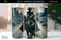Western|Vintage Cowgirl|Free Spirit Woman|Tumbler Wrap Product Image 1