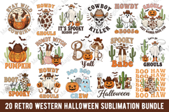 Retro Western Halloween Sublimation Bundle Product Image 1