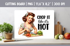 Funny Kitchen Quotes Cutting Board Sublimation Vintage Retro Product Image 1