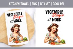 Sarcastic Funny Quotes Kitchen Towel Sublimation Design PNG Product Image 1