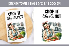 Sarcastic Funny Quotes Kitchen Towel Sublimation Design PNG Product Image 1