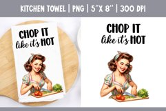 Sarcastic Funny Quotes Kitchen Towel Sublimation Design PNG Product Image 1