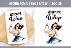 Sarcastic Funny Quotes Kitchen Towel Sublimation Design PNG Product Image 1