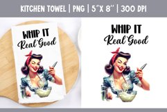 Sarcastic Funny Quotes Kitchen Towel Sublimation Design PNG Product Image 1