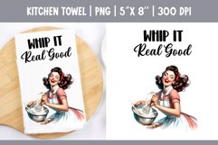Sarcastic Funny Quotes Kitchen Towel Sublimation Design PNG Product Image 1