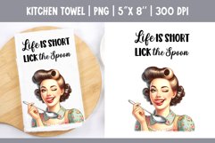 Sarcastic Funny Quotes Kitchen Towel Sublimation Design PNG Product Image 1