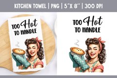 Sarcastic Funny Quotes Kitchen Towel Sublimation Design PNG Product Image 1