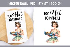 Sarcastic Funny Quotes Kitchen Towel Sublimation Design PNG Product Image 1