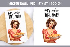 Vintage Retro Pin Up Girl | Kitchen Towel Sublimation Design Product Image 1