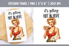Vintage Retro Pin Up Girl | Kitchen Towel Sublimation Design Product Image 1