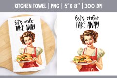 Vintage Retro Pin Up Girl | Kitchen Towel Sublimation Design Product Image 1