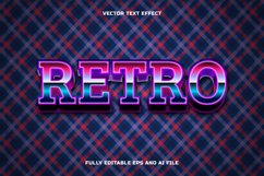 Retro Tartan Text Effect Product Image 1
