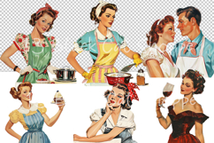 20 Retro Women Sassy Clipart Caption This PNG Product Image 5
