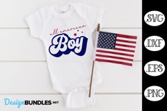All American Boy Retro SVG | 4th Of July SVG Product Image 1