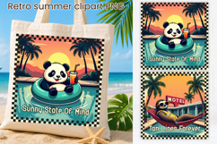 Retro Summer Pool Club Animal Sublimation Design Product Image 1