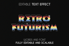 Retrofuturism Text Effect for Posters and Social Media PSD