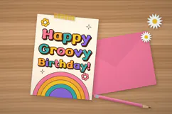 Retro Groove Groovy 70s Retro Display Font Product Image 6