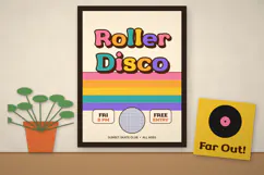 Retro Groove Groovy 70s Retro Display Font Product Image 8