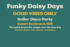 Retro Groove Groovy 70s Retro Display Font Product Image 4