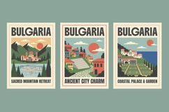 Bulgaria Retro Travel Poster Product Image 1