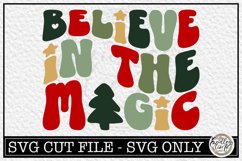 Retro Believe in the Magic SVG Cut File Product Image 1