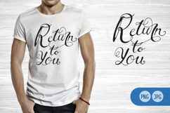 Lettering for t-shots. Return to you Product Image 1