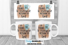 Dad's Coffee Sublimation Mug Wrap | Fathers Day PNG Product Image 1