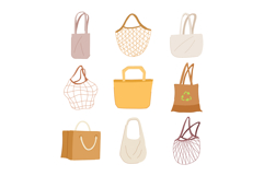 reusable grocery bag set cartoon Product Image 1