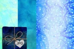 Liquid abstract winter blue watercolor digital papers Product Image 2