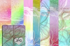 Gradient liquid Pastel Digital Scrapbook Papers Product Image 1