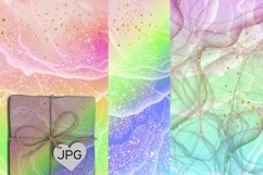 Gradient liquid Pastel Digital Scrapbook Papers Product Image 3