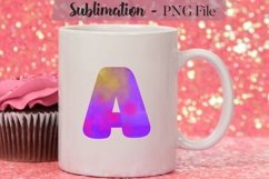 Watercolor Alphabet Sublimation Design Bundle - 26 PNG Product Image 2