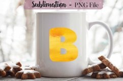 Watercolor Alphabet Sublimation Design Bundle - 26 PNG Product Image 3