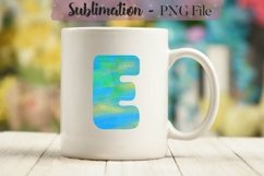 Watercolor Alphabet Sublimation Design Bundle - 26 PNG Product Image 6