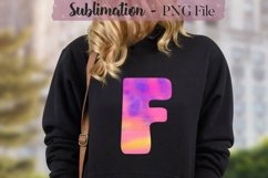 Watercolor Alphabet Sublimation Design Bundle - 26 PNG Product Image 7