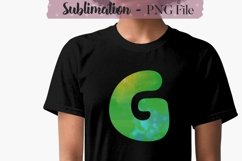 Watercolor Alphabet Sublimation Design Bundle - 26 PNG Product Image 8