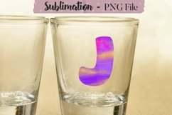 Watercolor Alphabet Sublimation Design Bundle - 26 PNG Product Image 11
