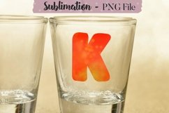 Watercolor Alphabet Sublimation Design Bundle - 26 PNG Product Image 12