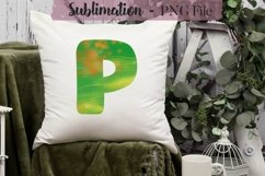 Watercolor Alphabet Sublimation Design Bundle - 26 PNG Product Image 17