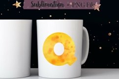 Watercolor Alphabet Sublimation Design Bundle - 26 PNG Product Image 18