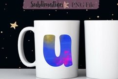 Watercolor Alphabet Sublimation Design Bundle - 26 PNG Product Image 22