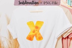 Watercolor Alphabet Sublimation Design Bundle - 26 PNG Product Image 25