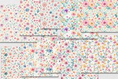 Digital Paper Floral Watercolor Seamless Pattern Product Image 4