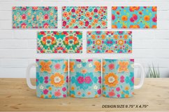 Mug sublimation design with Flowers Pattern Product Image 2