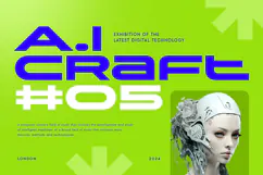 Revolt - Modern Futuristic Techno Font Product Image 3
