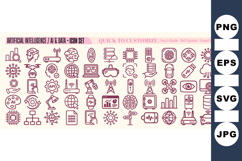 AI And Data Technology Icon Vector Bundle Product Image 1